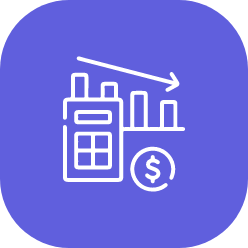 Icon for 'Reduced operational costs'